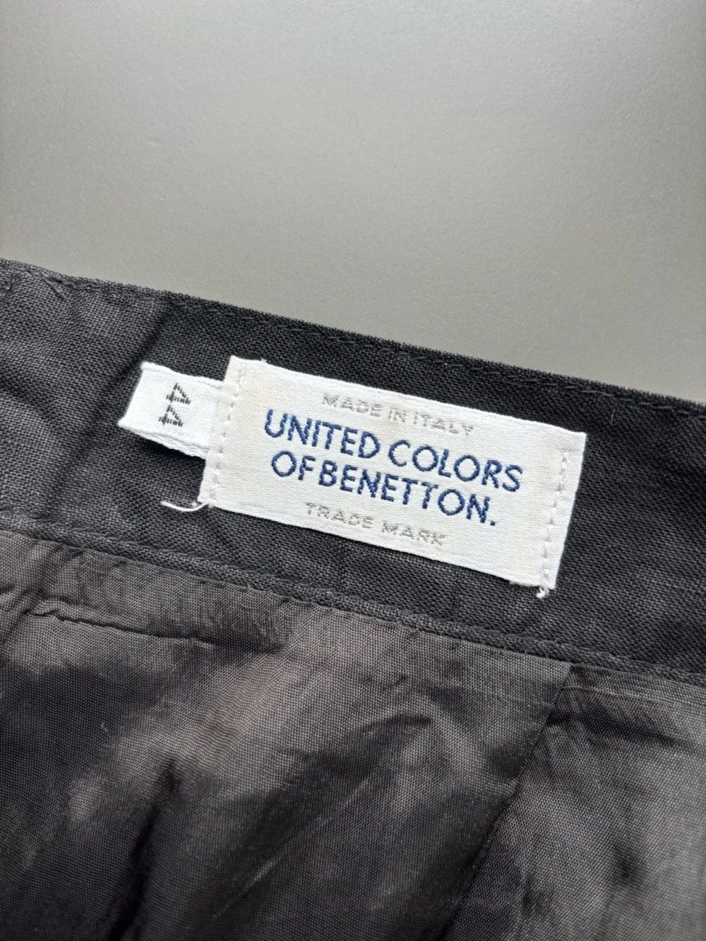 Vintage United Colors of Benetton Linen Skirt- 44